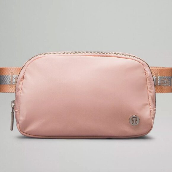 Everywhere Belt Bag 1L Wordmark Pink Mist/Silver/White Opal (NWT) - Picture 1 of 10